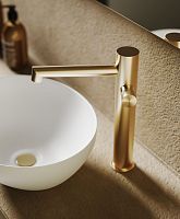 Washbasin mixer tap FLAMINGO F50Hcountertopstainless steelindoor