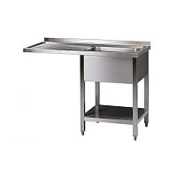 Single-bowl kitchen sink SCB 12x6-4 without drainboardstainless steelfree standing