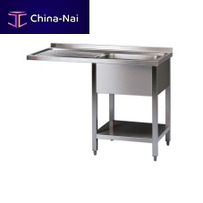 Single-bowl kitchen sink SCB 12x6-4 without drainboardstainless steelfree standing