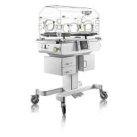 Infant incubator on casters P-002height-adjustable