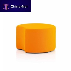 Contemporary pouf CASINOfabricroundfor public building