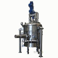 Nutsche filter-dryer for solidscompactwith agitation