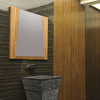 Wall-mounted bathroom mirror BAM 14.3contemporaryteak