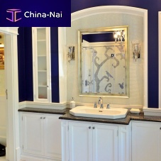 Wall-mounted bathroom mirror traditionalrectangular