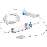 IV infusion set DEF2YLLPVCwith drip chamberwith stopcock
