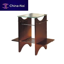 Wooden washbasin stand 6130-7X-80CP SERIESglass