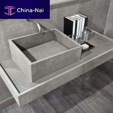 Countertop washbasin MISSISSIPPIstonewithout holewithout overflow