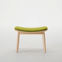 Contemporary footrest HIROSHIMA 4064-35fabricleatheroak