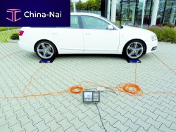 Vehicle axle scale portable