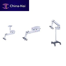 ENT examination microscope HNOwall-mountedon casters