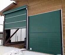 Roll-up industrial door Lubratec®rubberaluminumelectric
