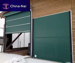 Roll-up industrial door Lubratec®rubberaluminumelectric