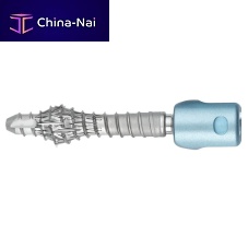 Thoracic-lumbar vertebra pedicle screw OSSEOSCREW®monoaxialmetallic