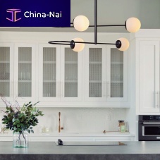 Contemporary ceiling light RICHMONDglassmetalLED