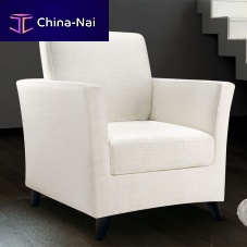 Contemporary armchair PARISfabricsolid woodwith washable removable cover