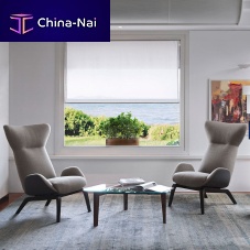 Scandinavian design armchair Sohofabricleatherwing