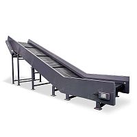 Chain conveyor GLC serieswith adjustable slopeelectric drivefor the recycling industry