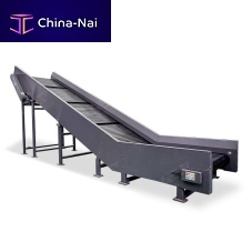 Chain conveyor GLC serieswith adjustable slopeelectric drivefor the recycling industry