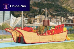 Playground structure BARCO PIRATA steelgalvanised steelwooden