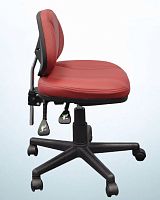 Dental stool height-adjustablewith backrest