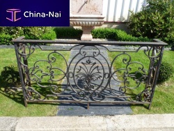 Wire mesh balcony wrought iron
