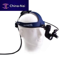 Surgical headlight SUNOPTICS LX2+LEDwith rechargeable batteryfor binocular loupes