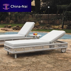 Contemporary sun lounger VERONAacrylic fabricaluminumrope