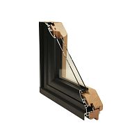 Wooden window KALORY® MIXTEaluminumcasementdouble-glazed