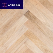 Engineered parquet floor chevronoiledglued