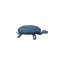 Original design pouf Turtlefabricleatherwooden