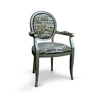 Classic chair NAPOLEONfabricwooden basemedallion