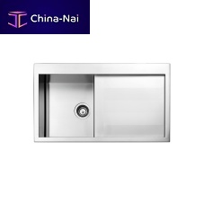 Single-bowl kitchen sink AMALTHEA : SQ861Iwith drainboardstainless steelovermount