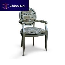 Classic chair NAPOLEONfabricwooden basemedallion