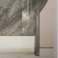 Interior door FRAMELESSglassaluminumtelescopic