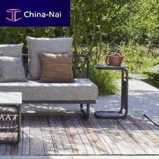 Contemporary side table VALMERpolypropylenelacquered aluminumlacquered aluminum base