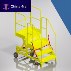 Runway stepladder maintenancefor airplane