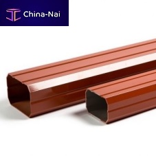 Extruded aluminum rainwater down pipe DAUPHIN RECTANGULAIRE