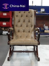 Traditional armchair ROCKERleatherrocking