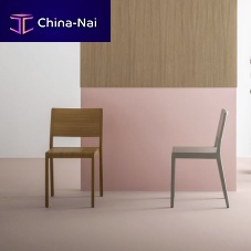 Contemporary chair ESSEkitchenfabricsolid wood