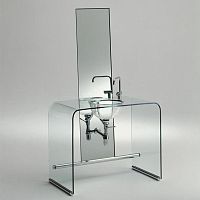 Glass vanity top COUP DE FOUDRE by Shiro Kuramata