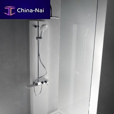 Glass shower cubicle fixedcornerclear glass