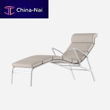 Contemporary sun lounger LONGFRAME SOFT / 415_Ofabricsynthetic leathercast aluminum
