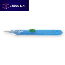 Plastic handle scalpel 27071interchangeable bladesingle-usesafety