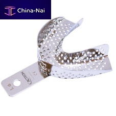 Lower dental impression tray N�1 - LOWER PART - 55X47MMperforated
