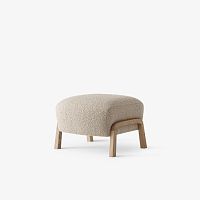 Contemporary pouf WULFFfabricwoodenpolyester