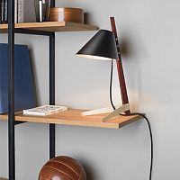 Table lamp BILLY TL ILSE CRAWFORD EDITIONmetalrosewoodcontemporary
