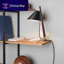 Table lamp BILLY TL ILSE CRAWFORD EDITIONmetalrosewoodcontemporary