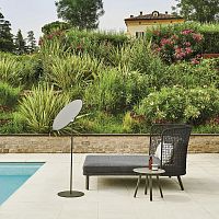 High-back daybed EMMAcontemporarywater-repellent fabricrope
