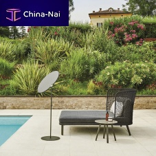 High-back daybed EMMAcontemporarywater-repellent fabricrope