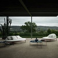 Contemporary sunbed Boreafabricaluminumoutdoor